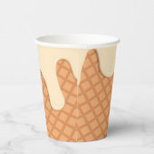 Papiertasse mit Eis-Creme Pappbecher (Rechts)