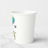 Papiertasse mit Giraffe und Vögeln Pappbecher (Links)