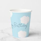 Papiertasse mit Krokodil zum Geburtstag Pappbecher (Rückseite)