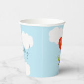 Papiertasse mit Krokodil zum Geburtstag Pappbecher (Rechts)