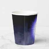 Papiertasse mit schwarzem Smokluntergrund Pappbecher (Rechts)