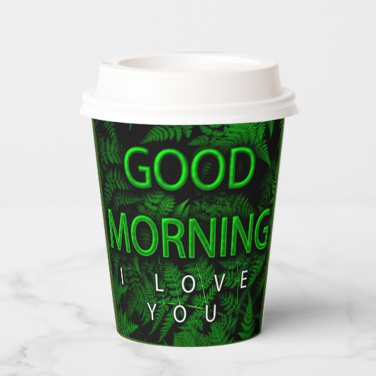 Papiertasse Pappbecher (Rückseite)