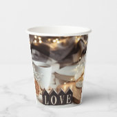 Papiertasse Pappbecher (Rückseite)