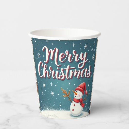 Papiertasse Pappbecher (Rückseite)