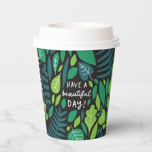 Papiertasse Pappbecher (Rückseite)