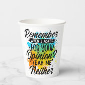 Papiertasse Pappbecher (Vorderseite)