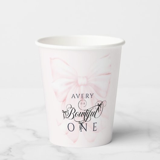 Papiertasse Pappbecher (Rückseite)