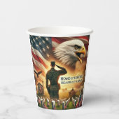 Papiertasse Pappbecher (Rückseite)