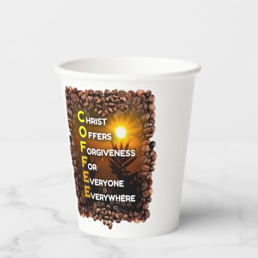 Papiertasse Pappbecher (Vorderseite)