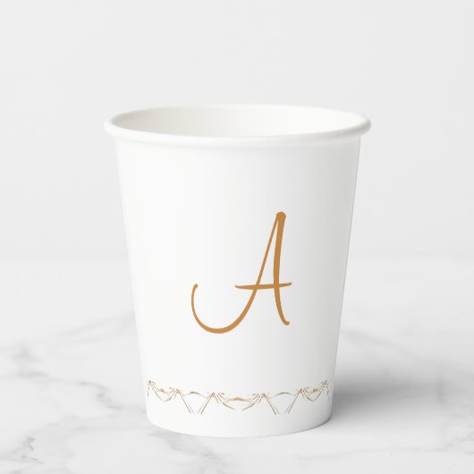 Papiertasse Pappbecher (Rückseite)