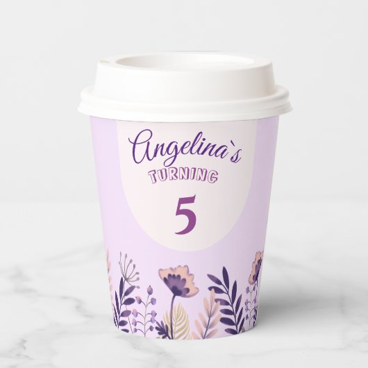 Papiertasse Pappbecher (Rückseite)