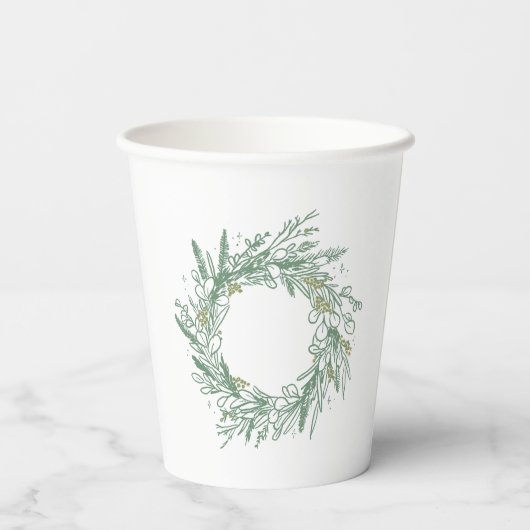 Papiertasse Pappbecher (Rückseite)