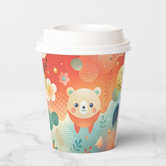 Papiertasse Pappbecher (Rückseite)