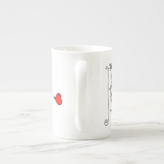 Papiertasse Porzellantasse (Rückseite)