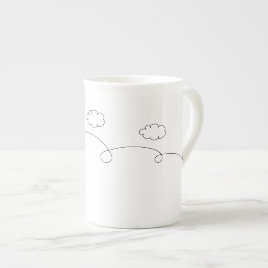 Papiertasse Porzellantasse (Vorderseite Rechts)