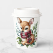 Papiertasse Rustikale Herbstduschsäulen Pappbecher (Rückseite)