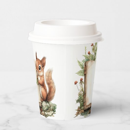 Papiertasse Rustikale Herbstduschsäulen Pappbecher (Rechts)