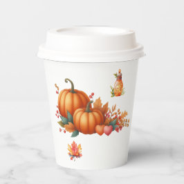 Papiertasse Rustikaler Herbst Kinderduschtopf Pappbecher