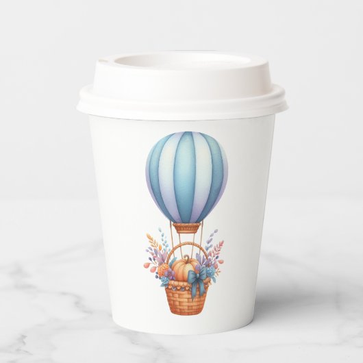 Papiertasse Whimsical Herbst Babydusche Cups Pappbecher (Rückseite)