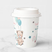 Papiertasse zum 1. Geburtstag mit niedlichem Teddy Pappbecher (Rechts)