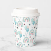 Papiertasse zum 1. Geburtstag mit niedlichem Teddy Pappbecher (Rückseite)