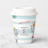 Papiertasse zum 5. Geburtstag. Pappbecher (Rückseite)