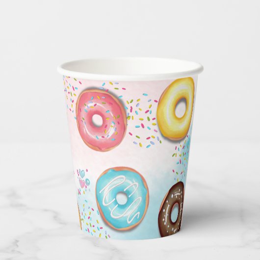 Papiertasse zum zweiten Geburtstag. Pappbecher (Rückseite)