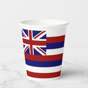 Papiertassen der Hawaii-Flagge Pappbecher