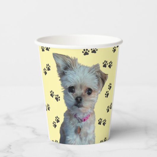 Papiertassen Pappbecher (Rückseite)