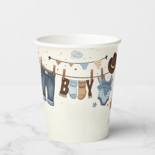 Papiertassen Pappbecher (Rückseite)