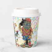 Papiertassen Pappbecher (Rückseite)