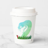 Papiertassen (Schlange) Pappbecher (Vorderseite)