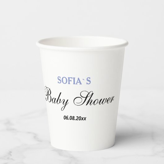 Papiertassenwaage Pappbecher (Rückseite)