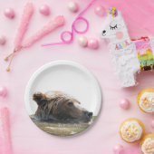 PapierTeller 7" mit Grizzlybären (Party)