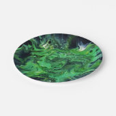 Papierteller. Abstraktes Muster. Anetka. Pappteller (Schrägansicht)