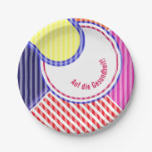 Papierteller-Bunt Pappteller (Vorderseite)