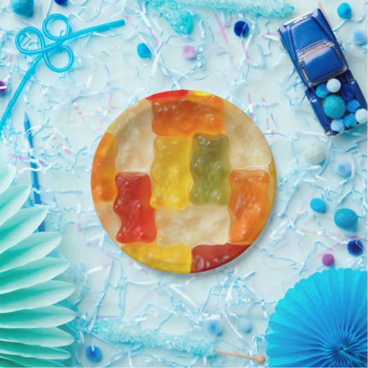 PapierTeller der gummiartigen Bären (Party)