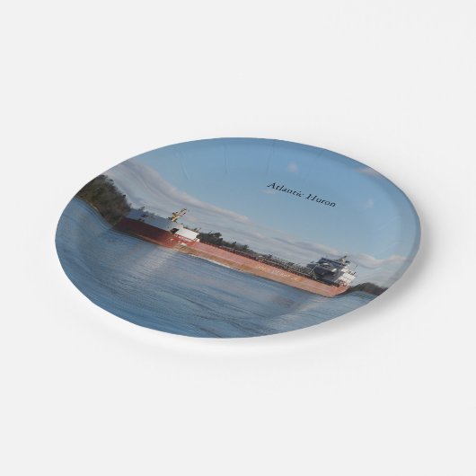 Papierteller des Atlantischen Huron (Schrägansicht)