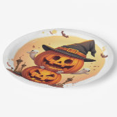 Papierteller für Halloween (Schrägansicht)