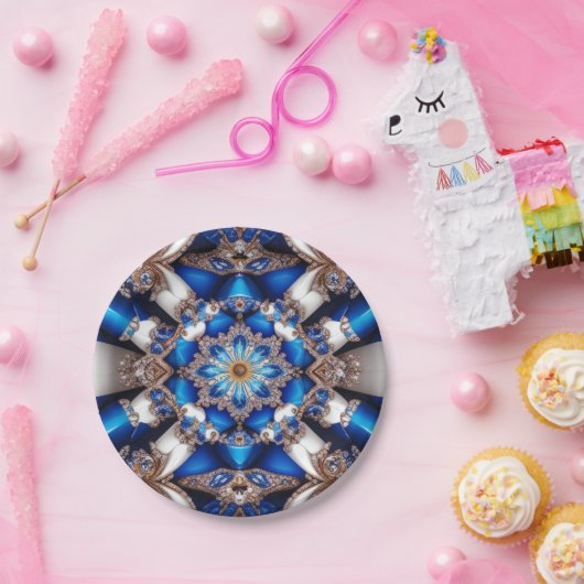 Papierteller mit argentinischem Farbdesign (Party)