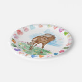 Papierteller mit Pferdebild, Ponymotiv (Schrägansicht)