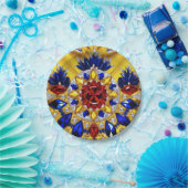 Papierteller mit rumänischem Farbdesign (Party)