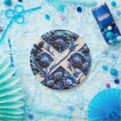 Papierteller mit schottischem Thistles Design (Party)