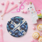 Papierteller mit schottischem Thistles Design (Party)