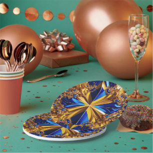 Papierteller mit Schwedenfarbendesign