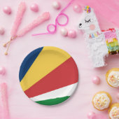 Papierteller mit Seychelles-Farbdesign (Party)