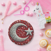 Papierteller mit türkischer Farbgestaltung (Party)