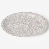 PAPIERTELLER : WILLIAM MORRIS : BLUMENMUSTER (Schrägansicht)