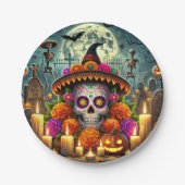 Papierteller zu Halloween (Vorderseite)