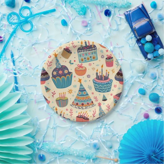 Papierteller zum Geburtstag von Kindern (Party)